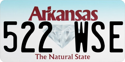 AR license plate 522WSE