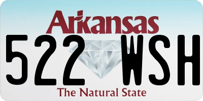 AR license plate 522WSH