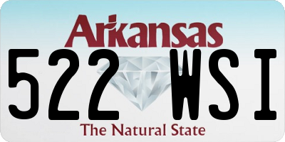 AR license plate 522WSI