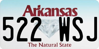 AR license plate 522WSJ