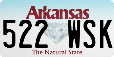 AR license plate 522WSK