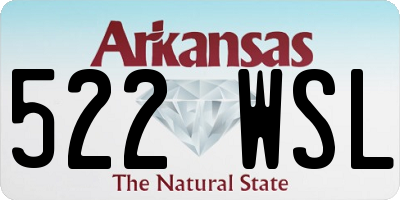 AR license plate 522WSL