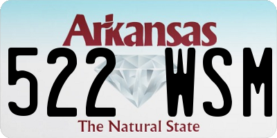 AR license plate 522WSM