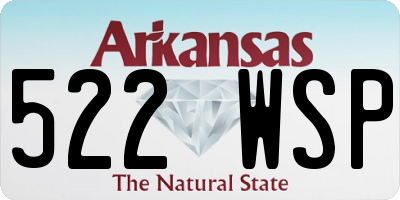 AR license plate 522WSP