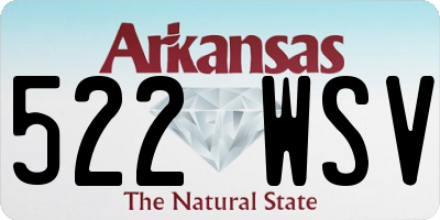 AR license plate 522WSV