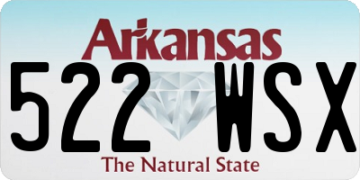 AR license plate 522WSX