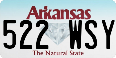 AR license plate 522WSY