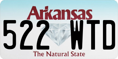 AR license plate 522WTD