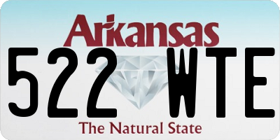 AR license plate 522WTE