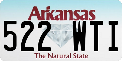 AR license plate 522WTI