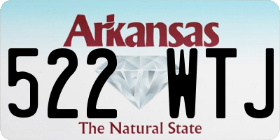 AR license plate 522WTJ