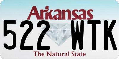 AR license plate 522WTK