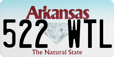 AR license plate 522WTL