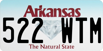 AR license plate 522WTM