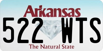 AR license plate 522WTS