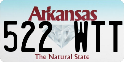 AR license plate 522WTT