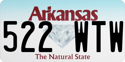 AR license plate 522WTW