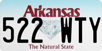 AR license plate 522WTY