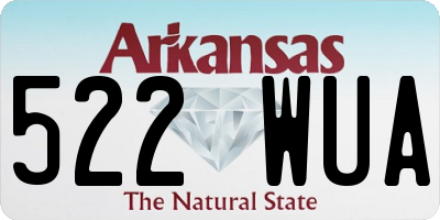 AR license plate 522WUA