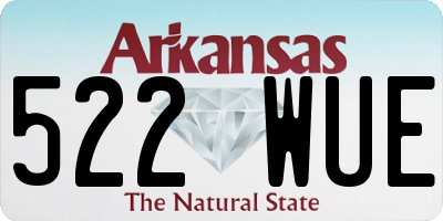 AR license plate 522WUE