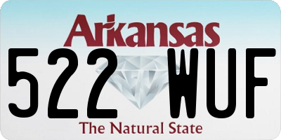 AR license plate 522WUF