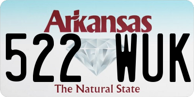 AR license plate 522WUK