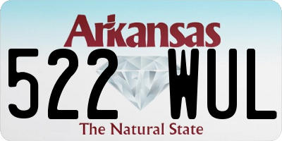 AR license plate 522WUL