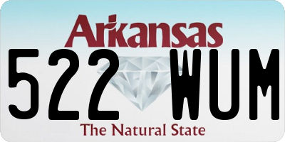 AR license plate 522WUM