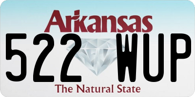 AR license plate 522WUP