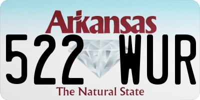AR license plate 522WUR