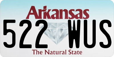 AR license plate 522WUS