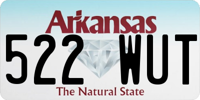 AR license plate 522WUT
