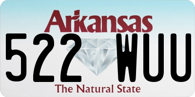 AR license plate 522WUU