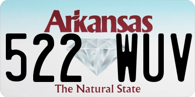 AR license plate 522WUV