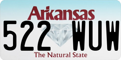 AR license plate 522WUW