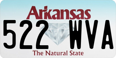 AR license plate 522WVA