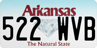 AR license plate 522WVB