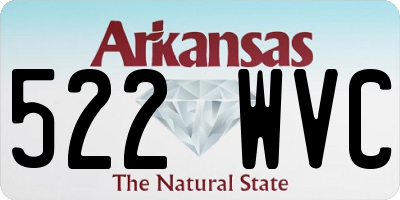 AR license plate 522WVC