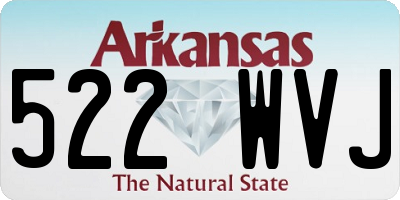 AR license plate 522WVJ