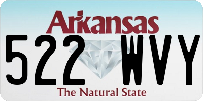 AR license plate 522WVY