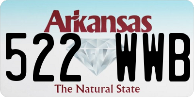 AR license plate 522WWB