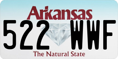 AR license plate 522WWF