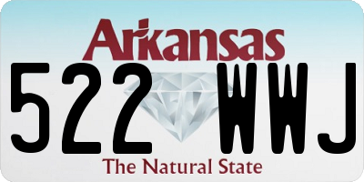 AR license plate 522WWJ