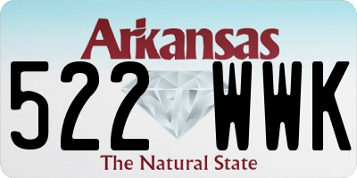 AR license plate 522WWK