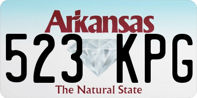 AR license plate 523KPG