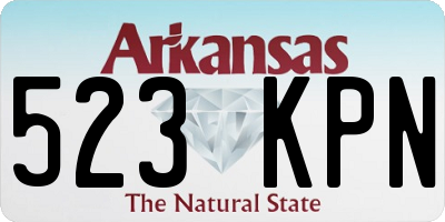 AR license plate 523KPN