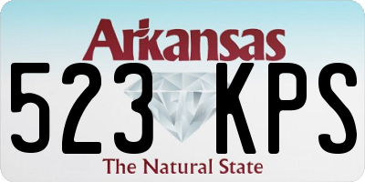 AR license plate 523KPS