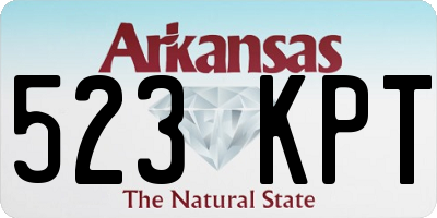 AR license plate 523KPT