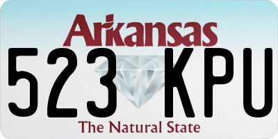 AR license plate 523KPU