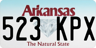 AR license plate 523KPX